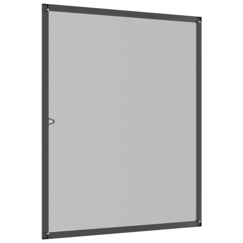 Moustiquaire pour fenêtres anthracite 80x100 cm