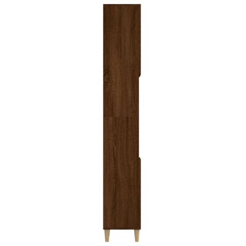 Armoire de bain 30 x 30 x 190 cm bois d'ingénierie - Couleur au choix