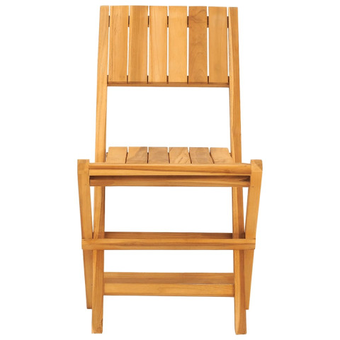 Chaises de jardin pliantes 2 pcs 47x61x90 cm bois massif teck