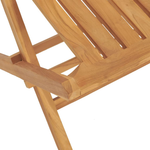 Chaises de jardin pliantes 4 pcs 47x47x89 cm bois massif teck