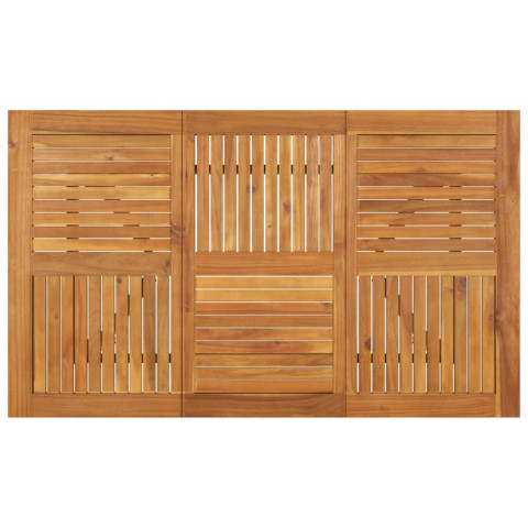 Table de jardin 150x90x75 cm bois d'acacia solide