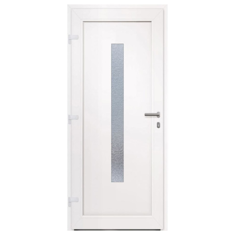 Porte d'entrée anthracite 88x200 cm pvc