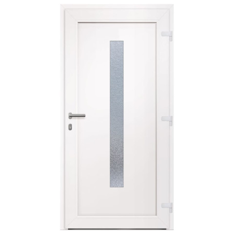 Porte d'entrée anthracite 108x200 cm pvc