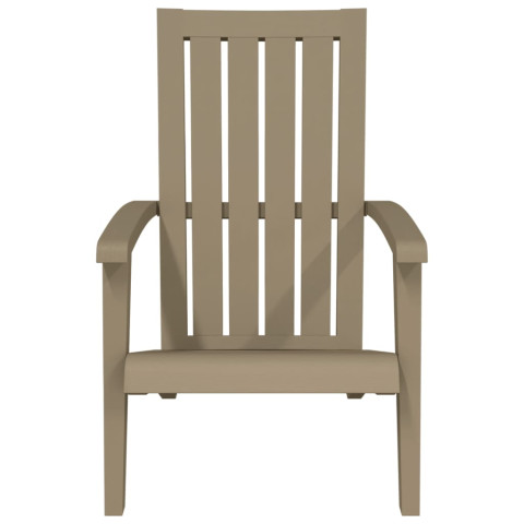 Chaises de jardin adirondack lot de 2 marron clair pp