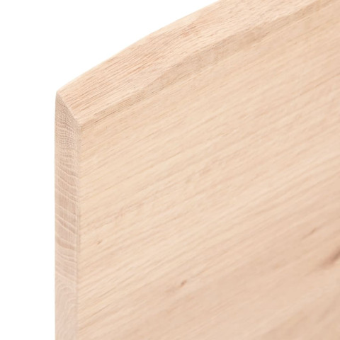 Dessus de table 100x50x2 cm bois de chêne massif non traité
