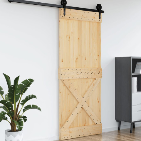 Porte narvik 95x210 cm bois massif de pin