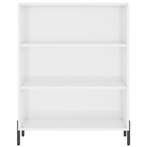 Armoire à étagères blanc brillant 69,5x32,5x90 cm