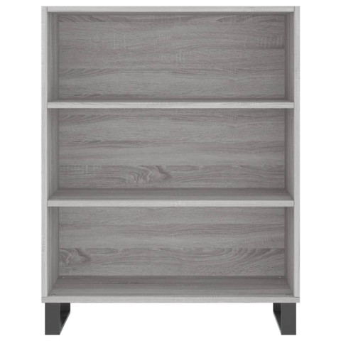 Armoire à étagères sonoma gris 69,5x32,5x90cm bois d'ingénierie