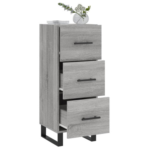 Buffet sonoma gris 34,5x34x90 cm bois d'ingénierie