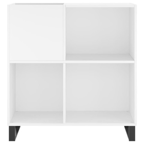 Armoire à disques blanc 84,5x38x89 cm bois d'ingénierie