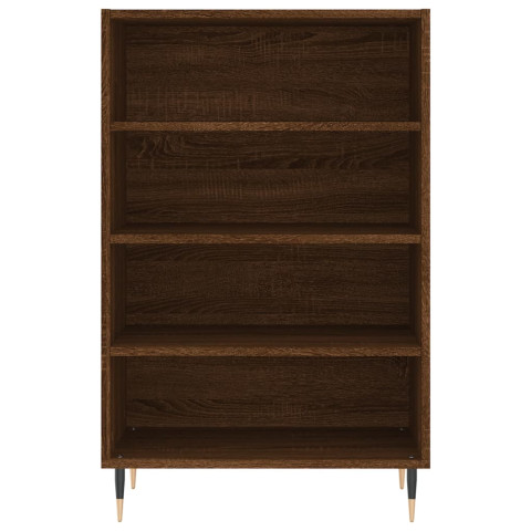 Buffet haut chêne marron 57x35x90 cm bois d'ingénierie