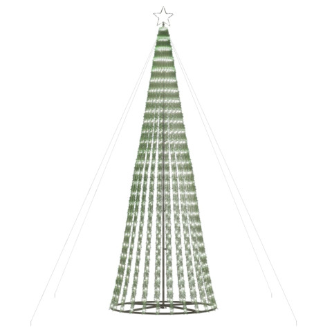  Arbre de Noël lumineux conique 688 LED blanc froid 300 cm