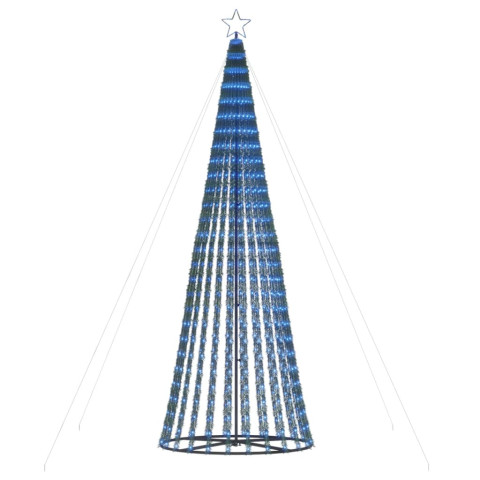  Arbre de Noël lumineux conique 688 LED bleu 300 cm