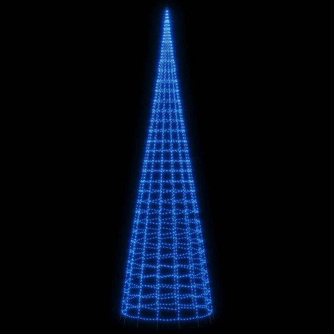 Arbre de Noël lumineux sur mât de drapeau 3000 LED - Couleur d'éclairage et hauteur au choix