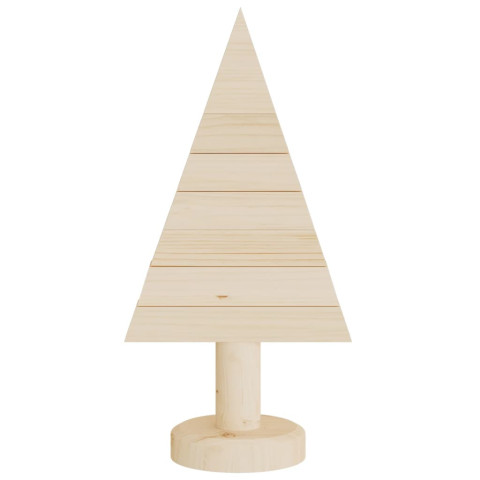  Arbres de Noël en bois pour décoration 2 pcs 30 cm pin massif