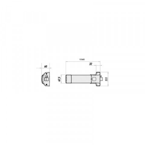 Serrure anti-panique push bar 90 à 1 point