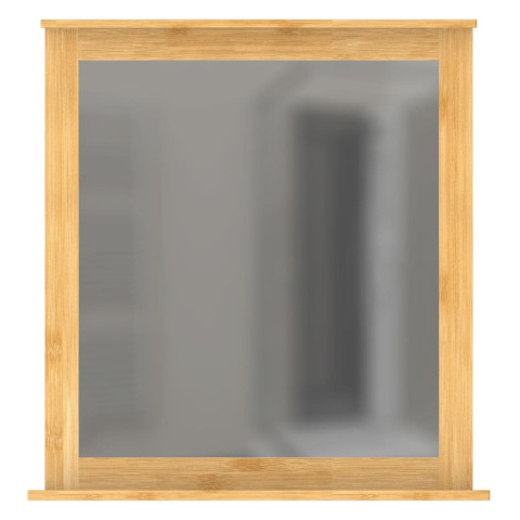 Miroir avec cadre en bambou 67x11x70 cm