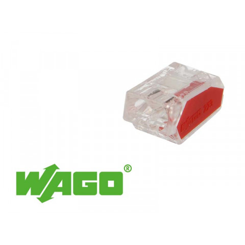 100 connecteurs wago 2 entrées (rouge)