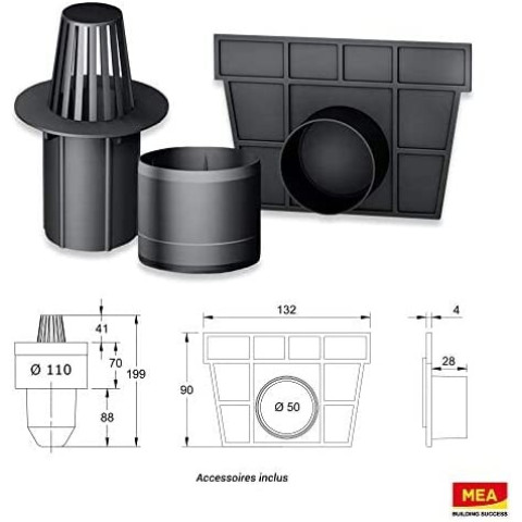 Kit accessoires pour caniveaux meapark