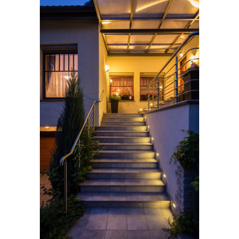 Encastré mural led f87 3w ip44 - couleur eclairage : blanc neutre 4000k - 5500k