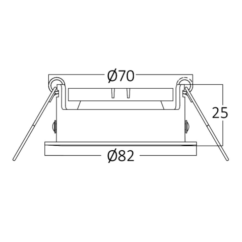 Support de spot rond noir orientable gu10/gu5.3 ip20