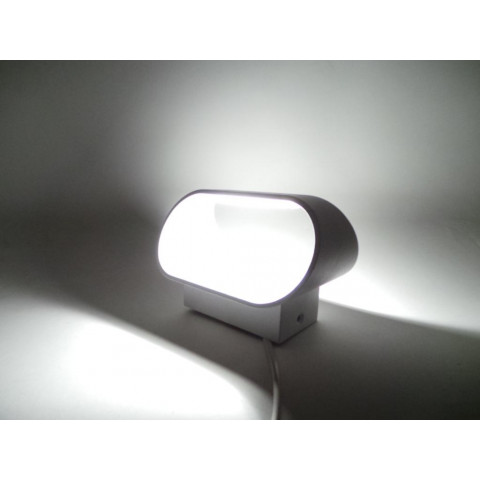 Applique murale led b43 5w ip44 blanc - couleur eclairage au choix