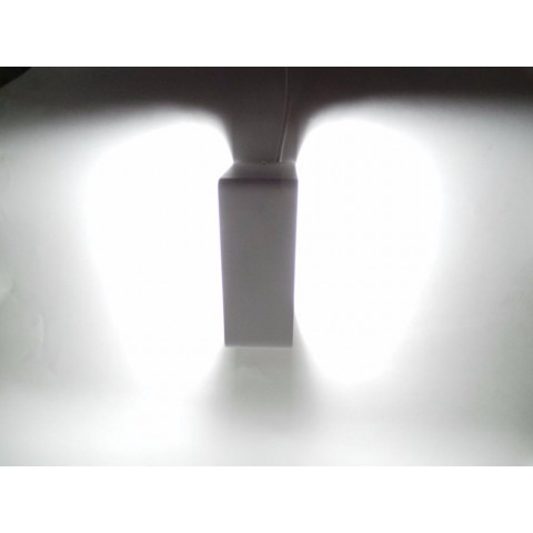 Applique murale led b46 5w ip44 blanc - couleur eclairage au choix