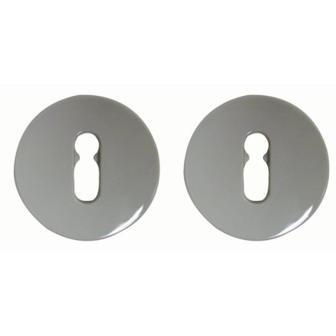 Paire de rosace Gris 67 NORMBAU serrure Trou de clé S80/TDC - 0247110 GRIS 67