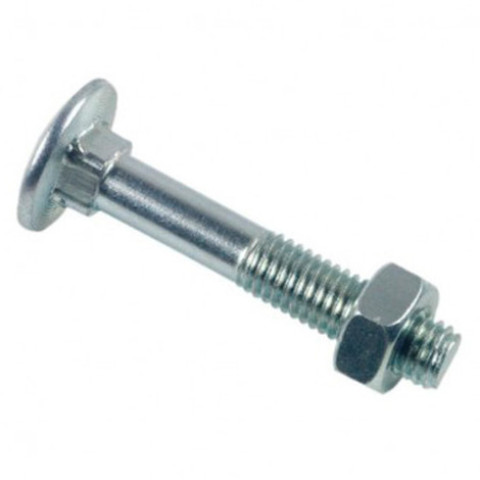 Boulon poêlier LENNIE tête ronde large - Ø8x100 - boite de 100 - BRL0810002B