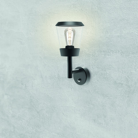 Applique montante ext e27 ip54 avec détecteur
