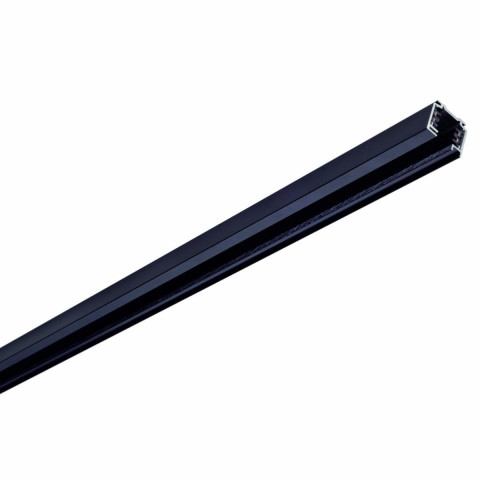 Rail spot binaire triphasé 1m noir