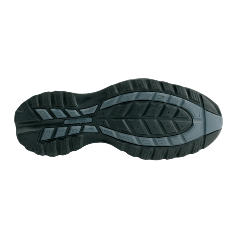 Chaussure haute levant s1p - s 24 bossi industrie - cuir croûte velours noir/toile grise - 5222 - Pointure au choix