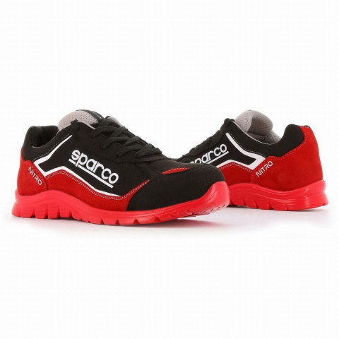 Chaussure basse S3 Sparco Nitro S24 - rouge et noir - taille 42 - NITRO 07522 RSNR - 42