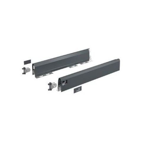 Set hettich arcitech pour tiroir h.126 mm - l.500 mm - anthracite - 9150497