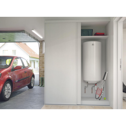 Chauffe eau électrique blindé - monophasé - 100 litres - puissance : 1200 w - vertical mural - ø 505 mm - haut. 910 mm