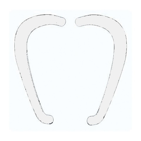 Paire de poignées Austral + kit fixation ALMA - Ral 9010 Blanc - 7010-9010