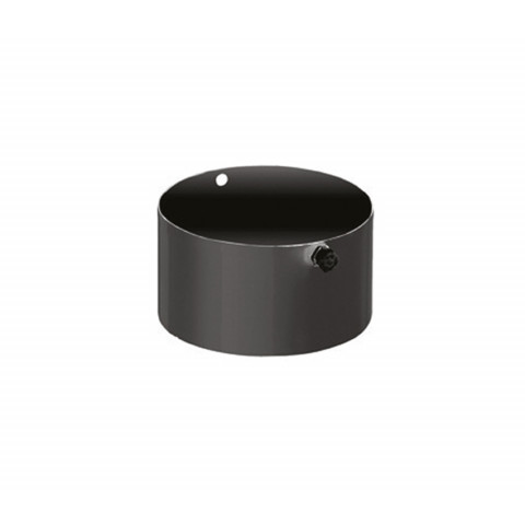 Isotip té 90° + tampon pour tuyau email 0,7 mm - 150 - noir