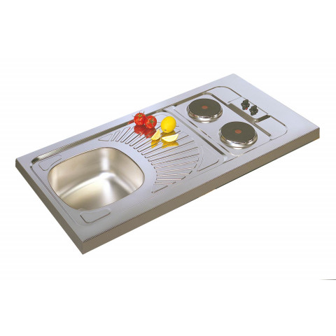 Moderna kitchenette complète boreale 120x60 blanc mélaminé