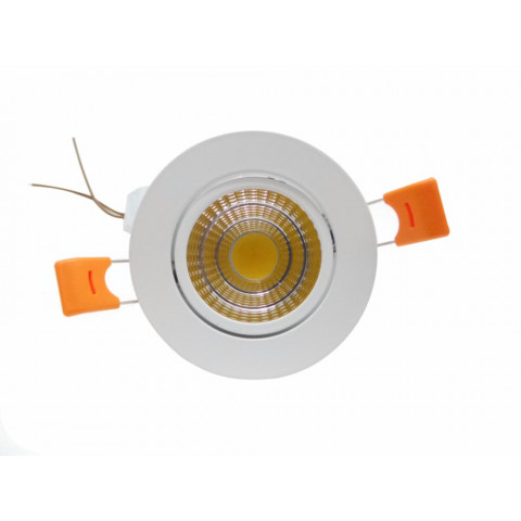 Spot encastrable led cob rond orientable 3w 80 - couleur eclairage : blanc froid 6000k - 8000k
