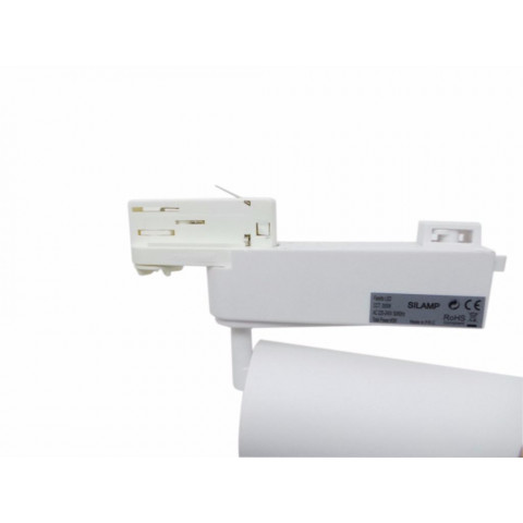Spot led sur rail 40w binaire triphasé blanc - couleur eclairage au choix