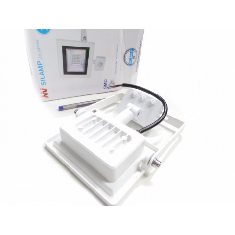 Projecteur led phare détecteur de mouvement crépusculaire ultra slim 10w ip54 - couleur eclairage : blanc froid 6000k - 8000k