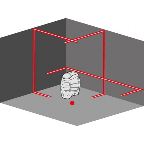 Laser à faisceaux croisés autonivelant  alc 3/1-basic flex - 409243