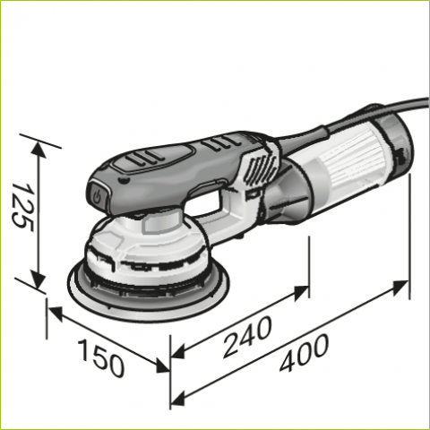 Kit ponceuse ore 3-150 ec + aspirateur vce 33 l ac set flex - 920289