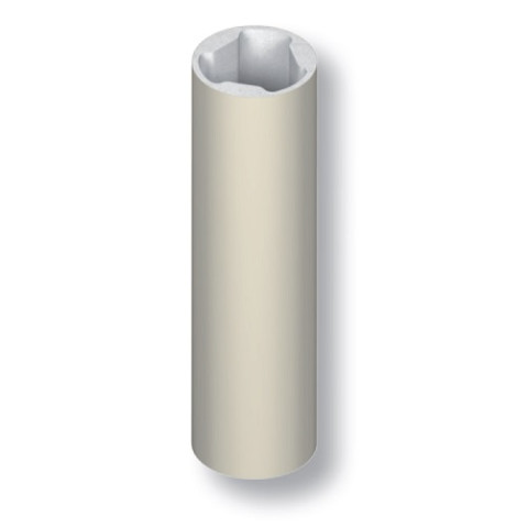 Barreau alu ø 35mm x 3m mm diva x la croisée ds - blanc 9010 b8 - ds7301-036