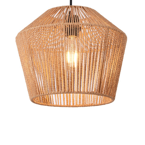 Lustre lampe lumière suspendu suspension 158 x 33 cm noir beige helloshop26 03_0007593