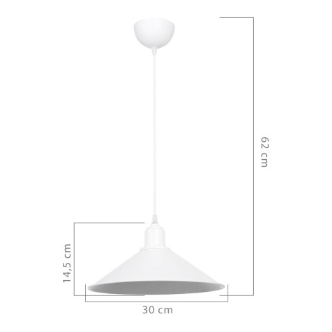 Lustre lampe lumière suspendu suspension hinckley en plastique hauteur 62 cm e27 blanc helloshop26 03_0007504