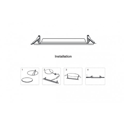 20 plafonniers led encastrable carré smd 18w 1200 lm 4000k ip20 driver intégré 240v - 20x601462