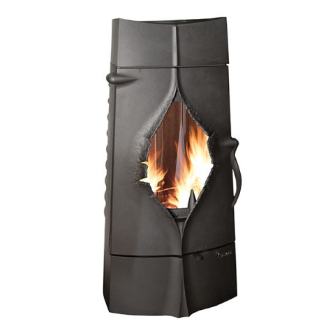 invicta poele a bois en fonte presage anthracite 10kw distriartisan