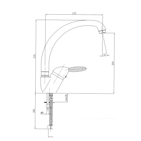 Mitigeur d'Evier haut KITCHENETTE by Eurosanit