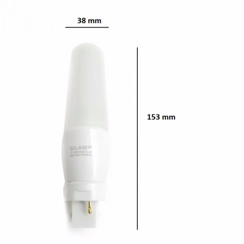 Ampoule led plc 13w 220v 2 broches 120 - couleur eclairage au choix